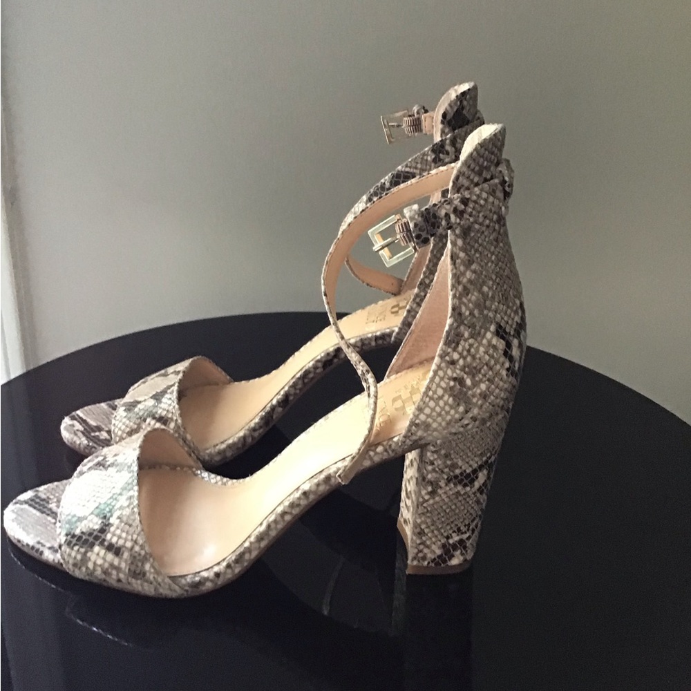 Vince Camuto Snake print heels